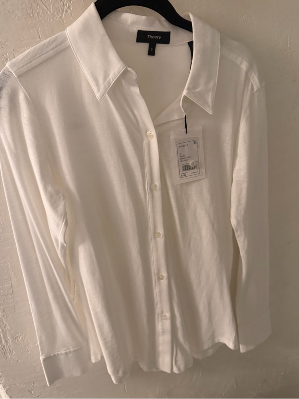Theory Sorena Sub Button Down Top